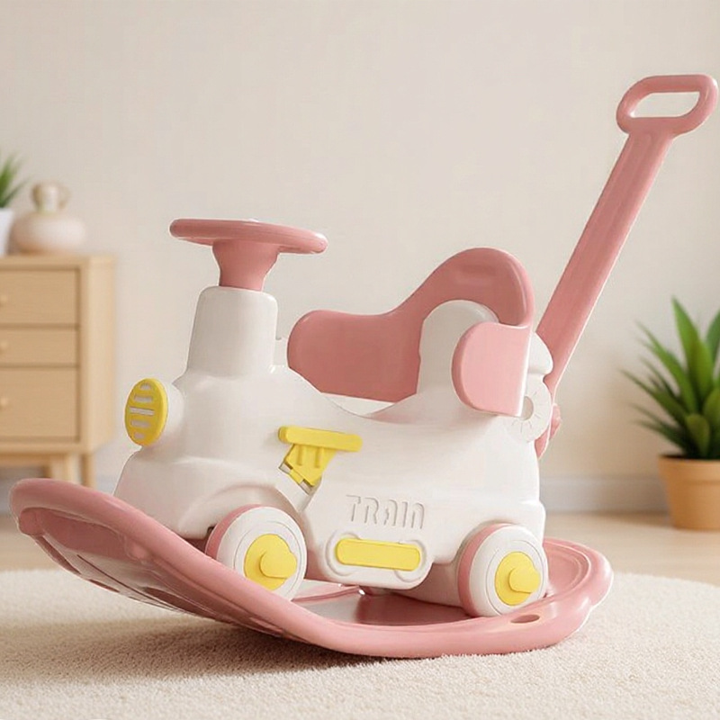 Fábrica personalizada juguetes para bebés 0 - 3 años de edad niños mecedores niños pueden empujar mecedores multifuncionales