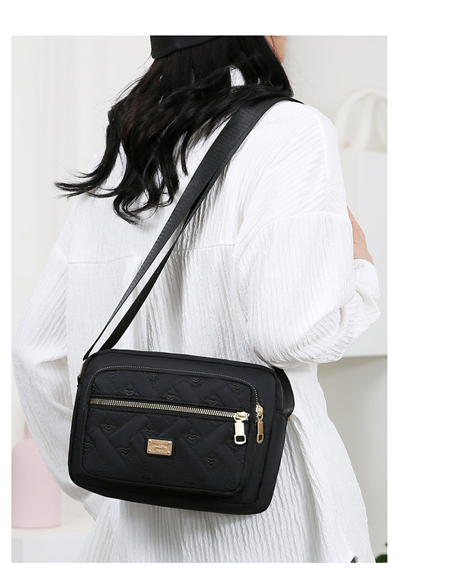 Neue Stil-Crossbody-Tasche zum Ausgehen, große Tasche für Einzelhandelstische, leichte Luxus-Kleinquadrat-Tasche, französische Kleinreisetasche, modische Oxford-Stoff-wasserdichte Geldbörse
