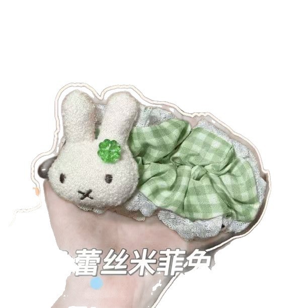 时尚可爱波点大号米菲兔巨显发量多香蕉夹后脑勺盘发百搭少女发饰|undefined