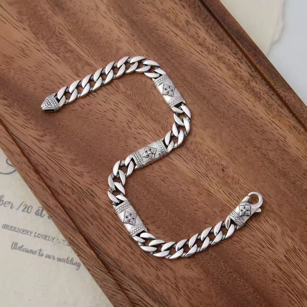 Herren Cuban Link Armband Edelstahl Wasserdicht Und Stabil_voghion.com