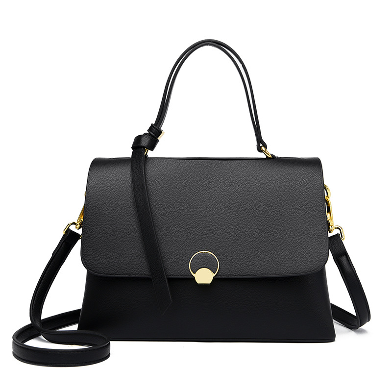 2024 New Genuine Leather Women's Doctor Bag - Stylish Versatile Commuter Shoulder Handbag - Thumbnail 8