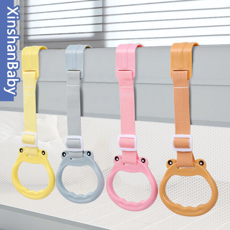Baby Learning to Stand Pull Ring Fence, Children's Walking Aid Pull Ring Toy, Infant Bed Fence, Fitness Exercise for Arm Strength