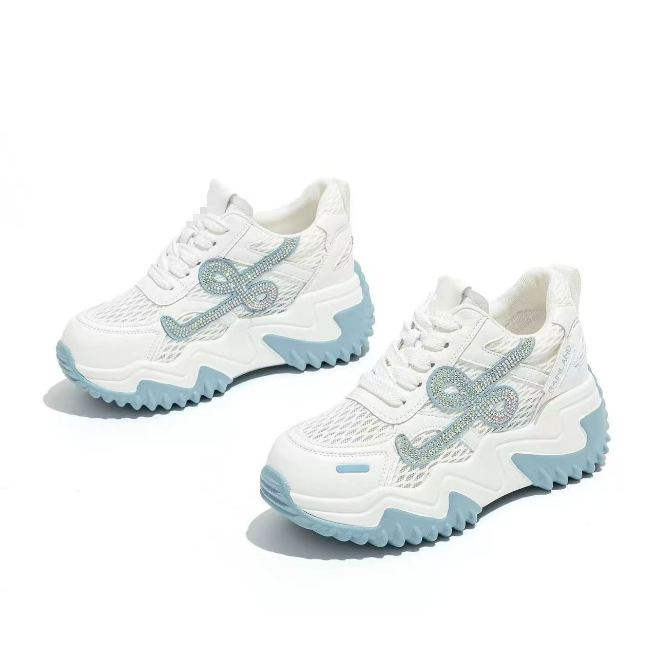 Zapatos de papá para mujeres 2026 verano nuevos zapatos casuales de malla transpirable, altura de altura, zapatos deportivos cómodos con suela suave antideslizante