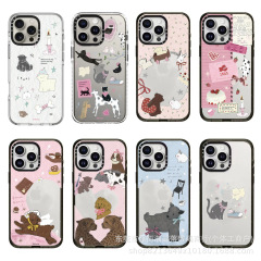 CASE連名ハニー列車はiphone16 promaxリンゴ15携帯ケース14透明アクリル13を適用している