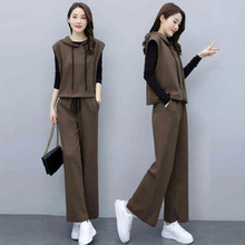 时尚休闲套装女秋季2022韩版新款洋气减龄女宽松显瘦三件套ins潮