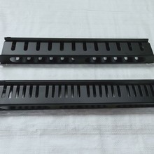 快联24口网络机柜光纤理线架48口网线1U弱电箱理线器环槽配线架