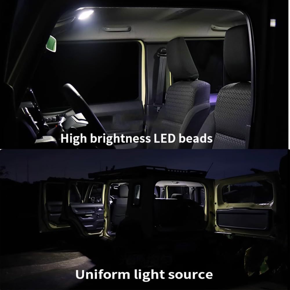 Suitable for 23-26 new Jimny five-door modified LED reading light illumination lamp JB74 modification accessories