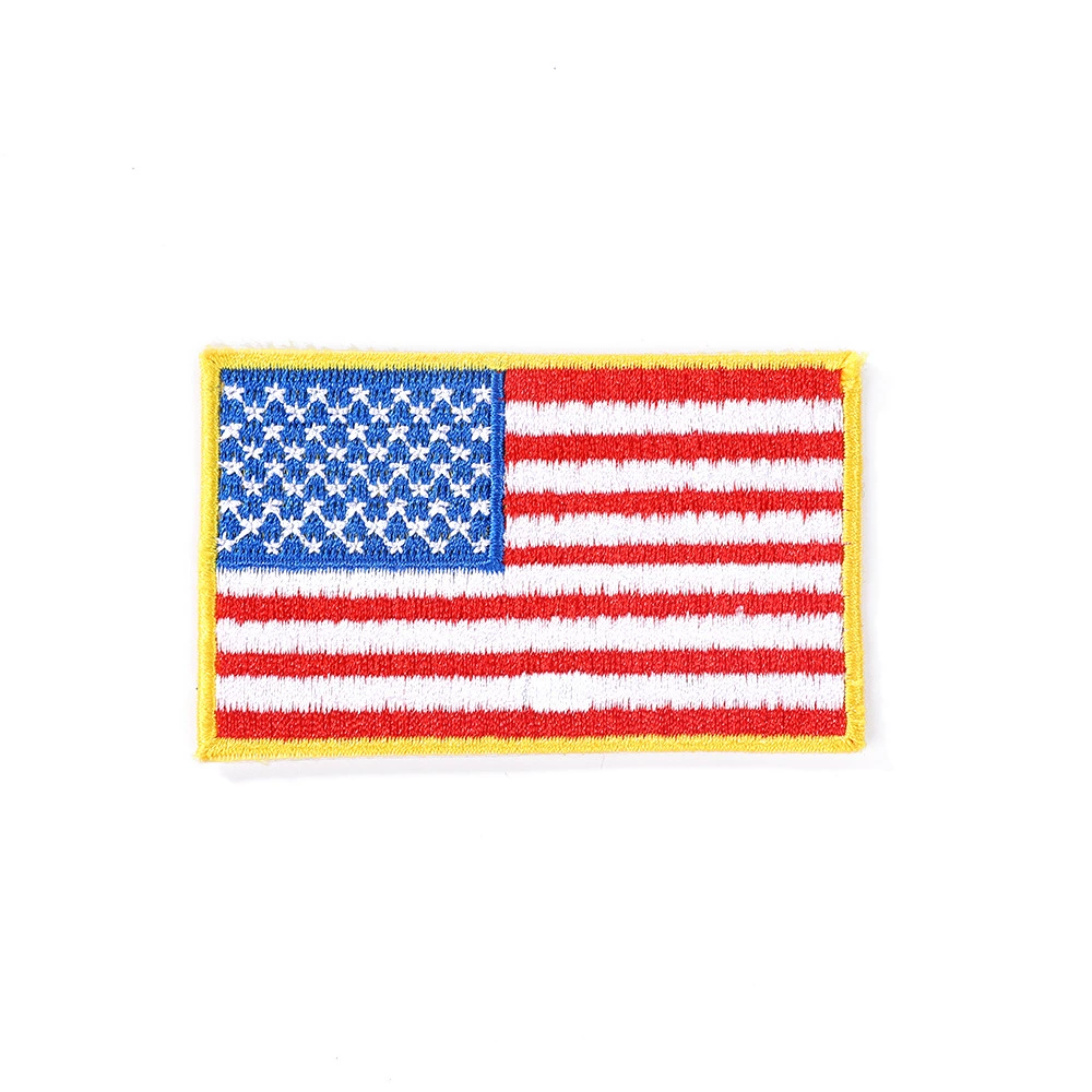 Patch embroidery clothing auxiliary materials self -cloth patches of national flag patch embroidery patch jewelry self -adhesion free sewing patch stickers