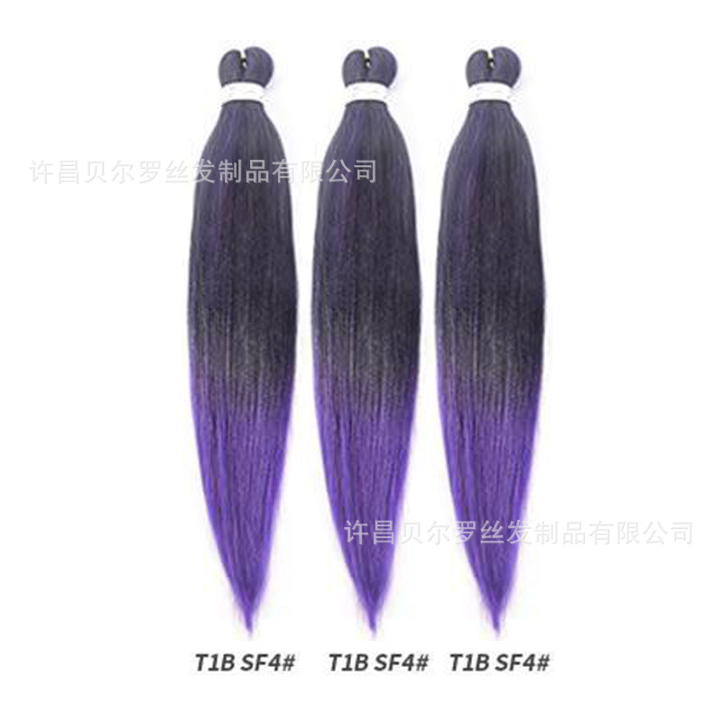 Kit de 3 pelucas EZ Braid – cabello synthetic, colores sólidos/degradé