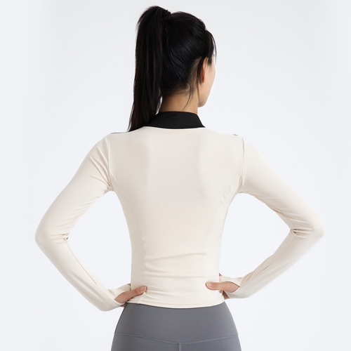 Polyi's New Women's Fitted Long Sleeve Yoga Pants for Exercise, Running, and Fitness