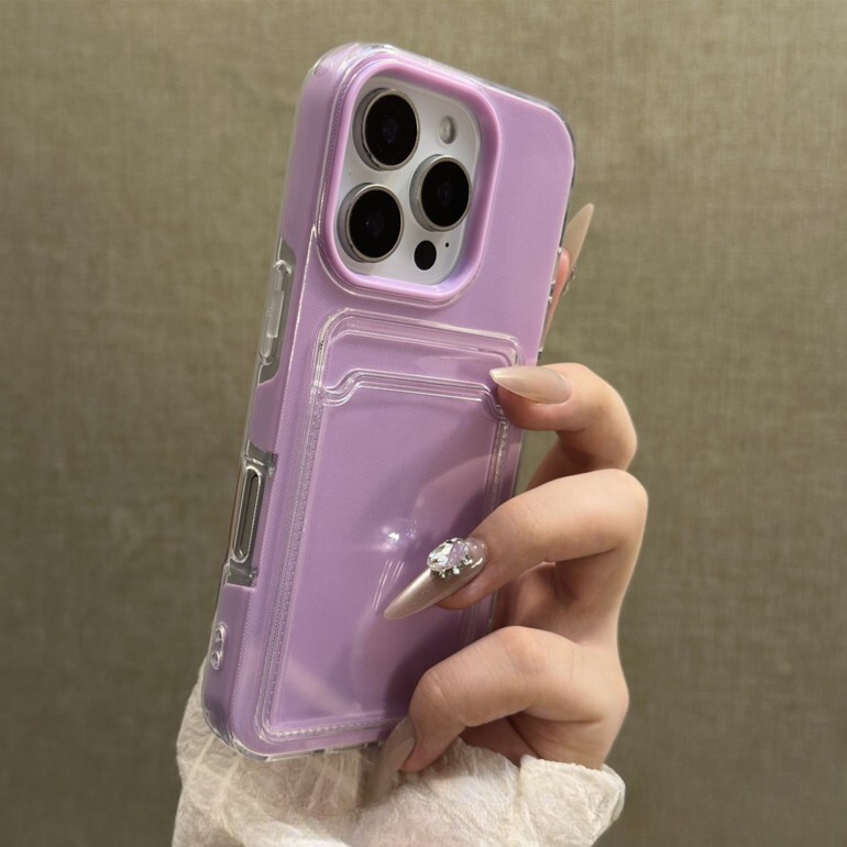 Apple 17用カード収納付き2in1スマホケース iPhone16ProMax対応 全面保護 耐衝撃 15カードホルダー付き 14ハードケース|undefined
