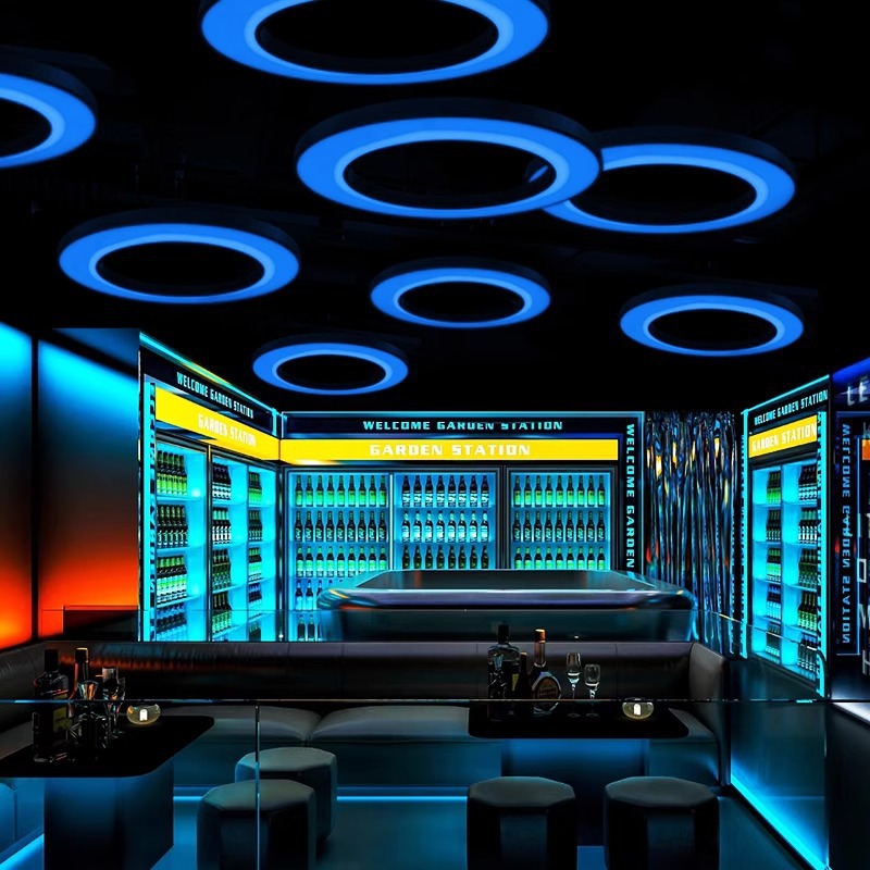 Luces de color, luces de diapositivas de color, clubes de karting, salas de juegos, bar, bar, tienda de hot pot, lámpara de vela