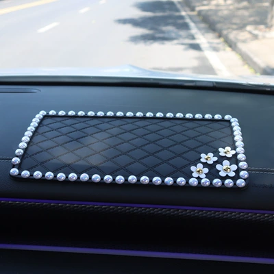 Camellia car anti-slip mat | Anti-slip mat - large-color-pearl-small-wrinkled-chrysanthemum-2614cm