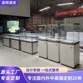 商场珠宝饰品展示柜定制博物馆玉器文玩立式玻璃柜眼镜展示陈列架