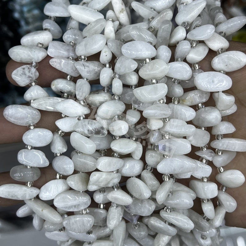 不规则长牙碎石天然石紫晶水晶玛瑙隔珠半成品DIY饰品手链配件|undefined
