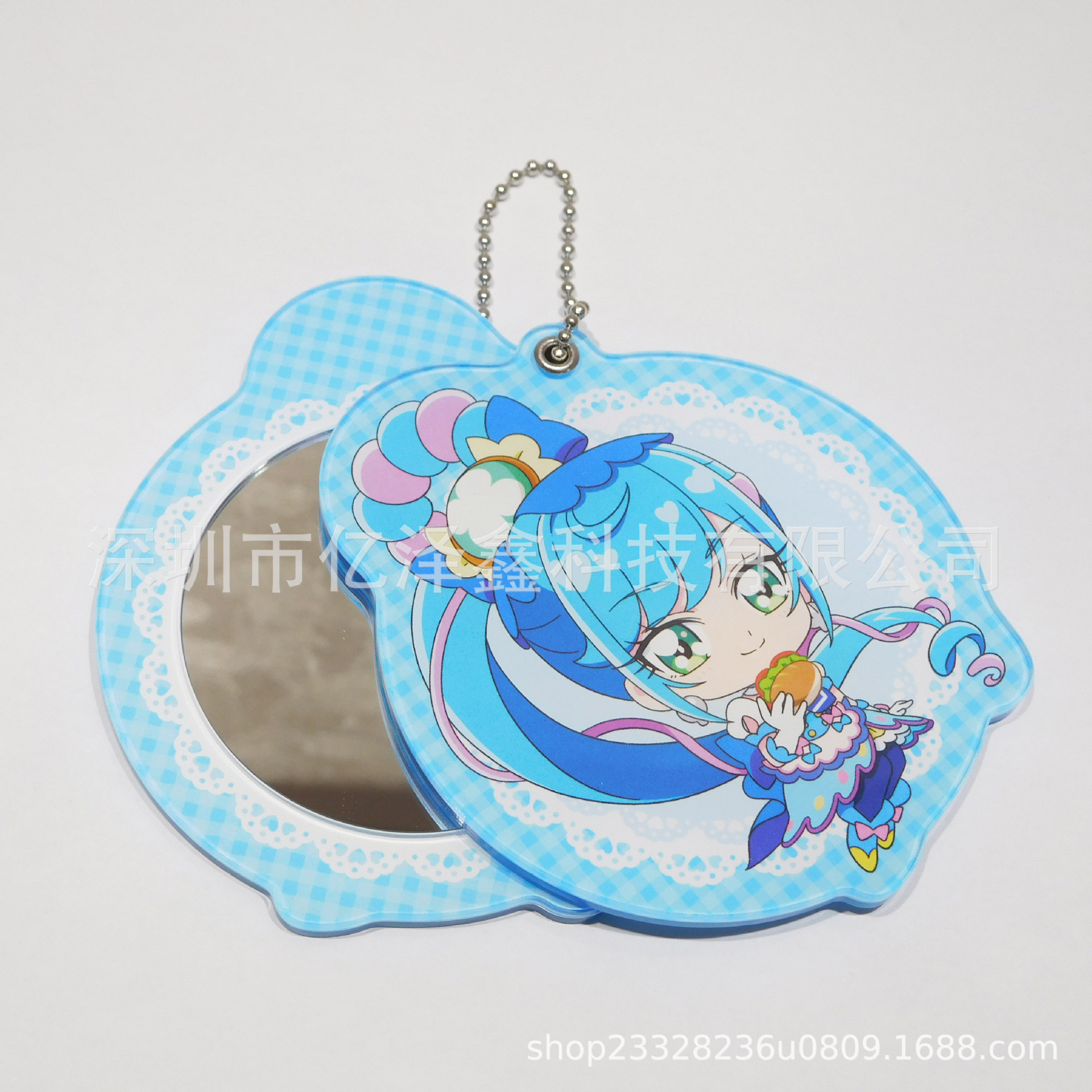 亚克力卡通镜子  日本动漫周边亚克力镜子钥匙扣小礼品  一款多用
