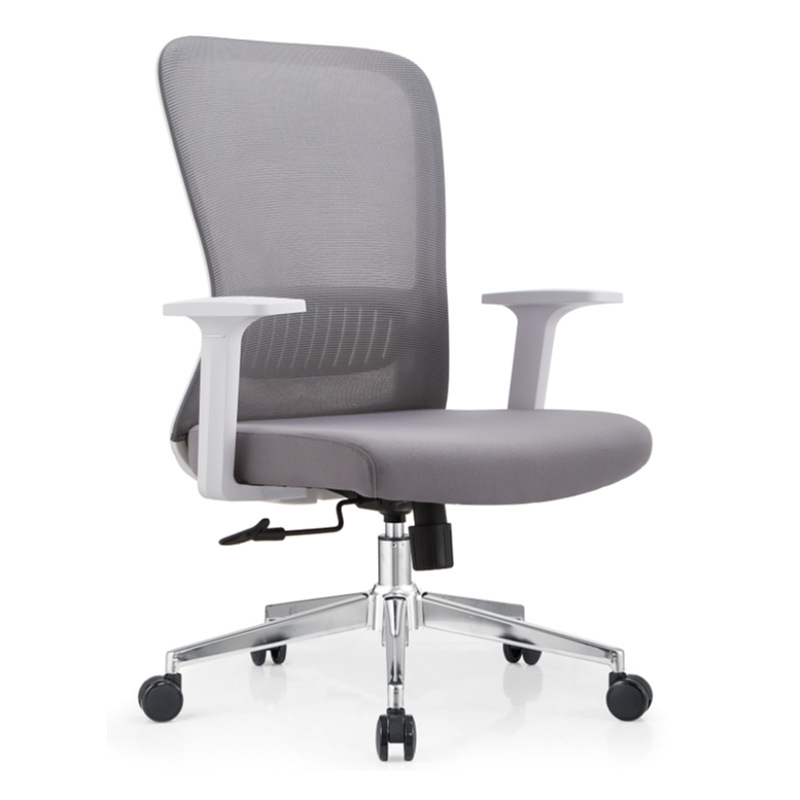 017-17-758B * gris de marco blanco (baja de algodón + reposabrazos fijos + chasis libre + pies galvanizados) dos hojas / caja 72 * 53 * 63 * 26