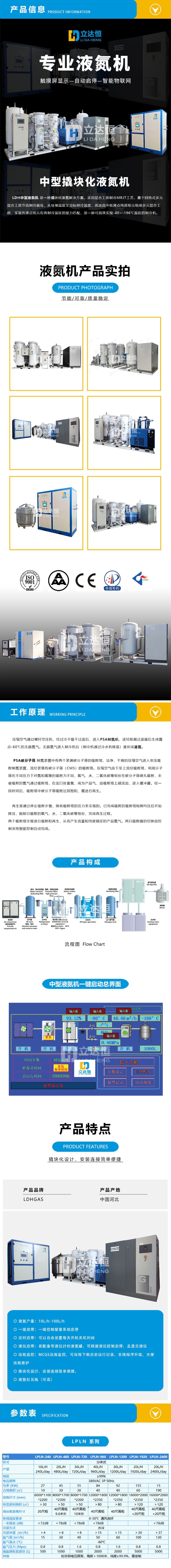 中型液氮氮机详情图