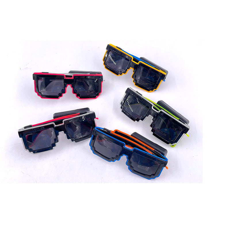 Fresco brillante el mosaico inalámbrico gafas luminosas discoteca LED nuevas KTV bar atmósfera productos