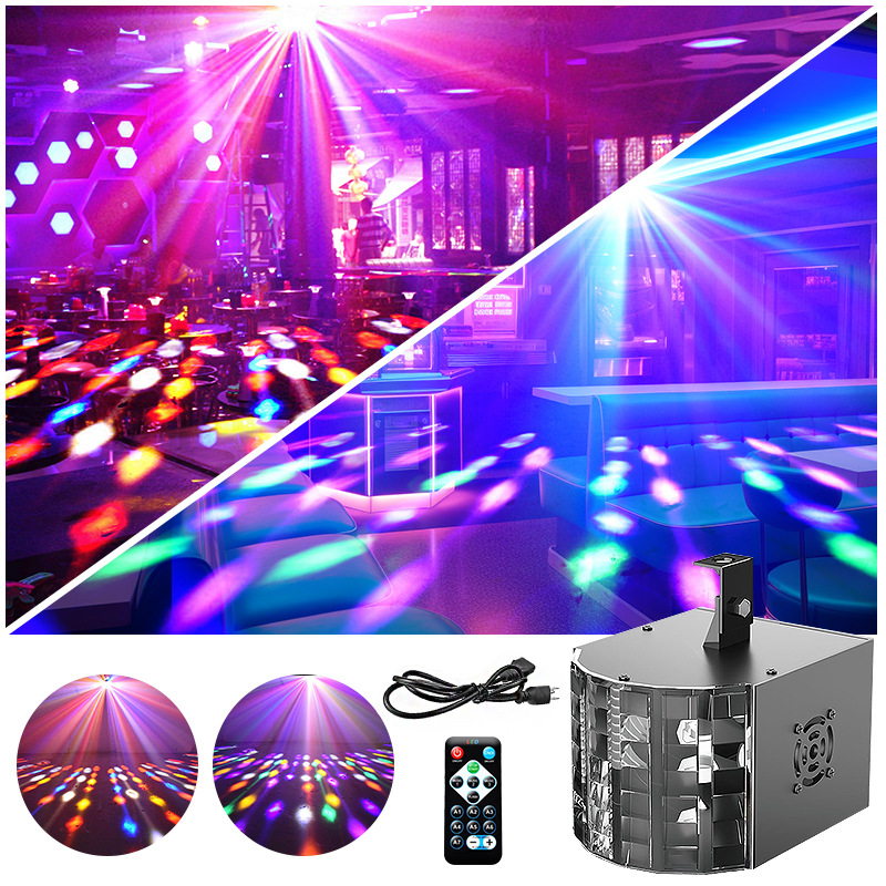 Ktv lámpara de flash hogar controlado por voz discoteca barra de luz colorido haz giratorio luz salón de baile atmósfera Luz de escenario