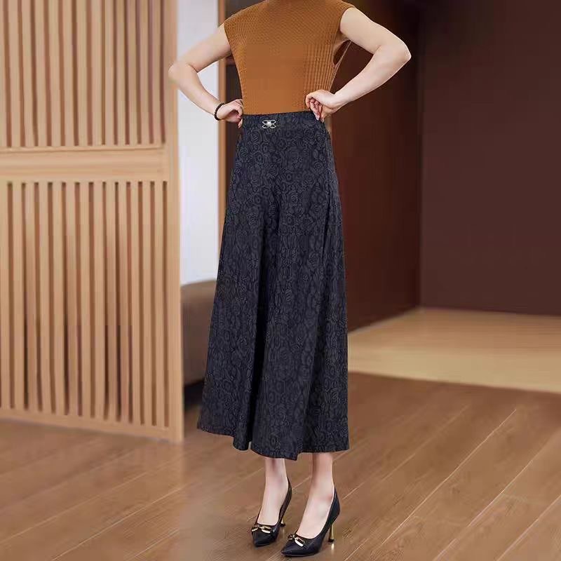 블랙 [프린트 중국식 퀼로트]