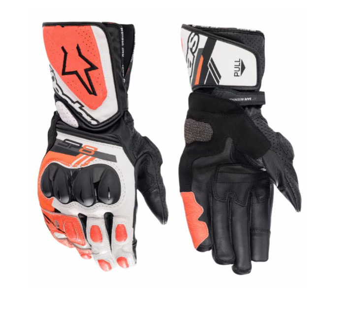 Cuatro estaciones guantes de pantalla táctil de cuero guantes de motocicletas guantes de ciclismo jinetes de carretera guantes antideslizantes resistentes al desgaste