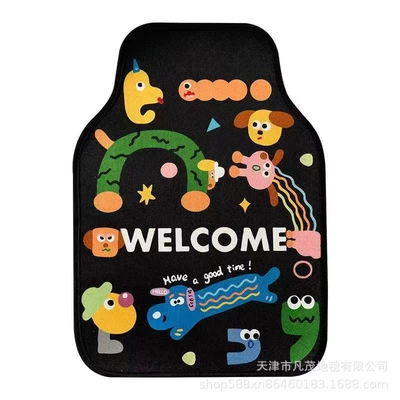 Avtomobil döşəmə paspasları — Dirt-Resistant and Easy-Care Floor Mats - cartoon-floor-mat-07-5055-cm-crystal-velvet