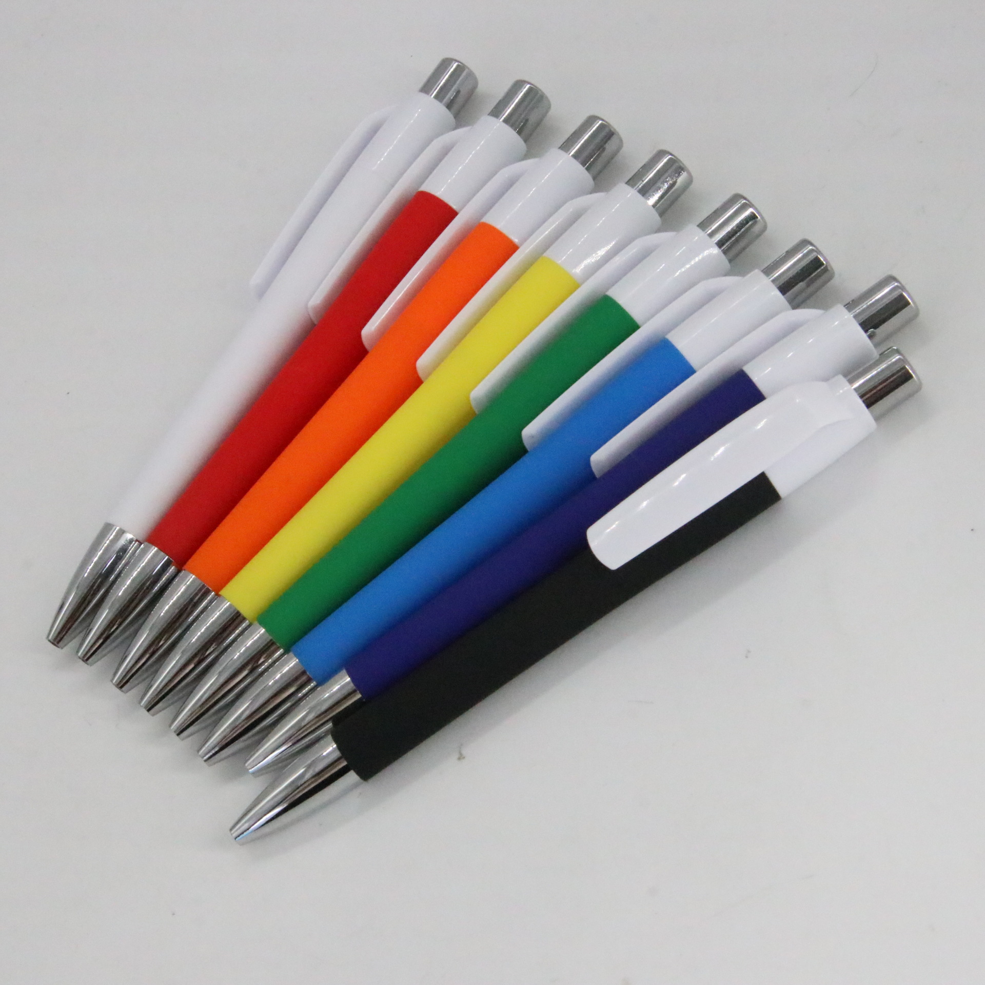 Bolígrafo de plástico pluma de prensa pluma de publicidad en stock suministro Hotel láser libre fábrica al por mayor