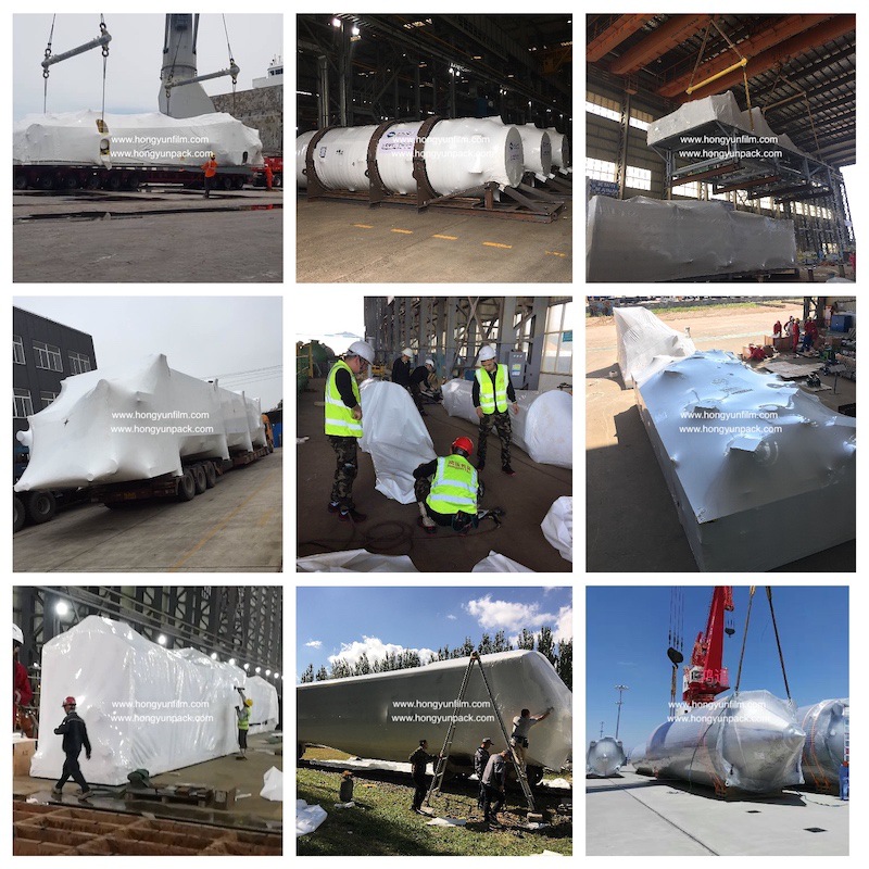 核电设备包装 风力发电包装 低压加热器包装 LDPE热收缩膜