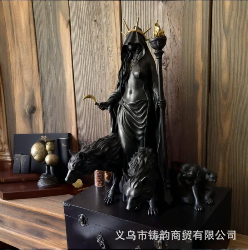跨境夜之女神雕像家居装饰树脂摆件万圣节装饰树脂工艺品桌面摆件|undefined