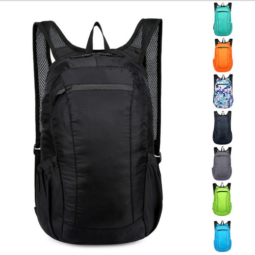 Backpack  student school bag fashionable storage folding bag casual bag sports ultra-light skin bag LOGO backpack