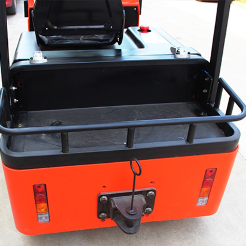 Tractor totalmente eléctrico montado en un vehículo tractor de transporte de carga de tracción de transferencia de cabeza de remolque de fábrica de aeropuerto