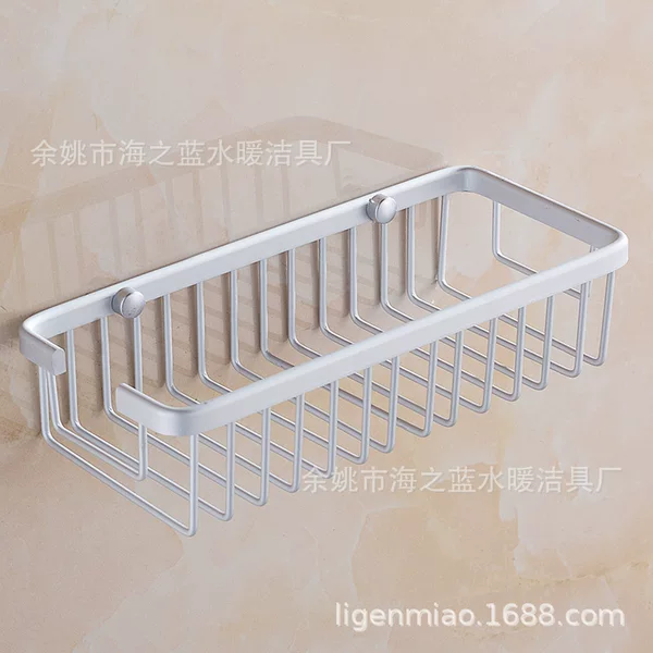 Space Aluminum Soap Net Soap Holder Soap Box Bathroom Toilet Soap Box Lengthened Soap Net Small Square Soap Net