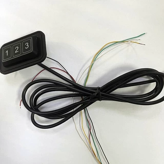 源头厂家供应5-12V三位三控硅胶车缝调温开关可防水