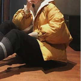 双面穿冬季棉服新款面包服女宽松韩版慵懒风短款棉袄外套加厚女