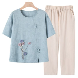 中老年休闲套装;中老年衬衫;中老年休闲裤