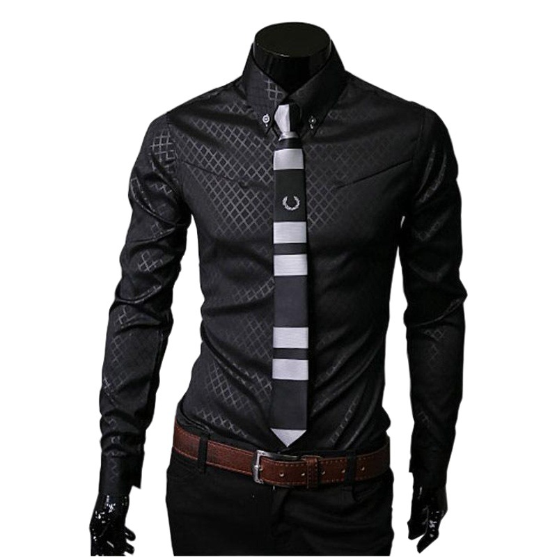 AliExpress eBay popular 2020 Otoño e Invierno hombres nueva talla grande camisa de manga larga a cuadros de los hombres 5912
