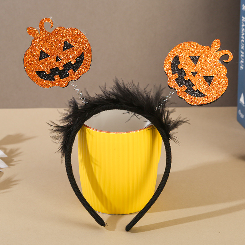 Halloween 2024 nueva decoración de banda de cabello fiesta cosplay cráneo extraña cabeza banda props