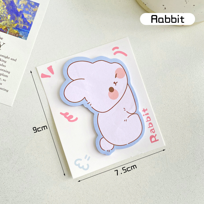 かわいいアニメの付箋は学生の文房具を貼っています。|undefined