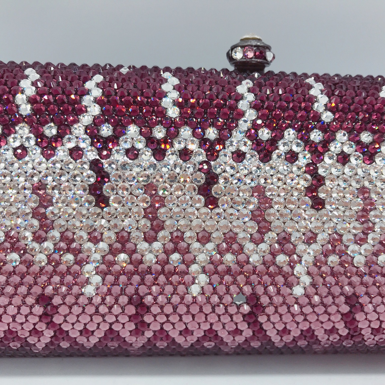 Túi clutch nữ đính đá rhinestone cầm tay hộp cứng dự tiệc — 10 # xanh ngọc chi tiết 31