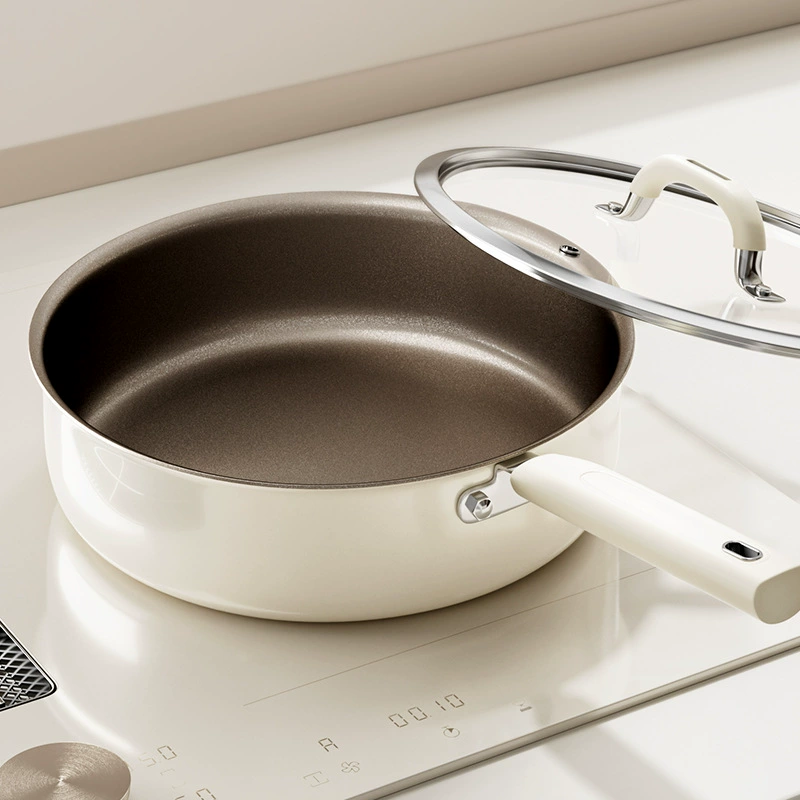 Новый стиль домашнего пирога сковородка Суп сковородка 0 фторид с покрытием универсальная плита для жарки яичницы сковороды оптом