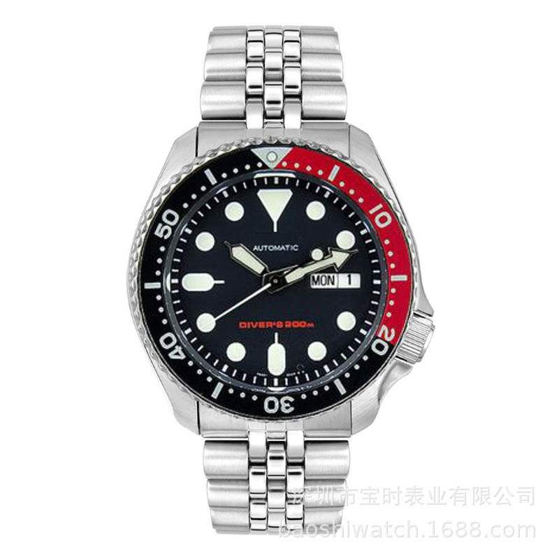 Cross-border AliExpress cola two-color rotating ring mouth five steel belt tape quartz luminous watch manufacturers