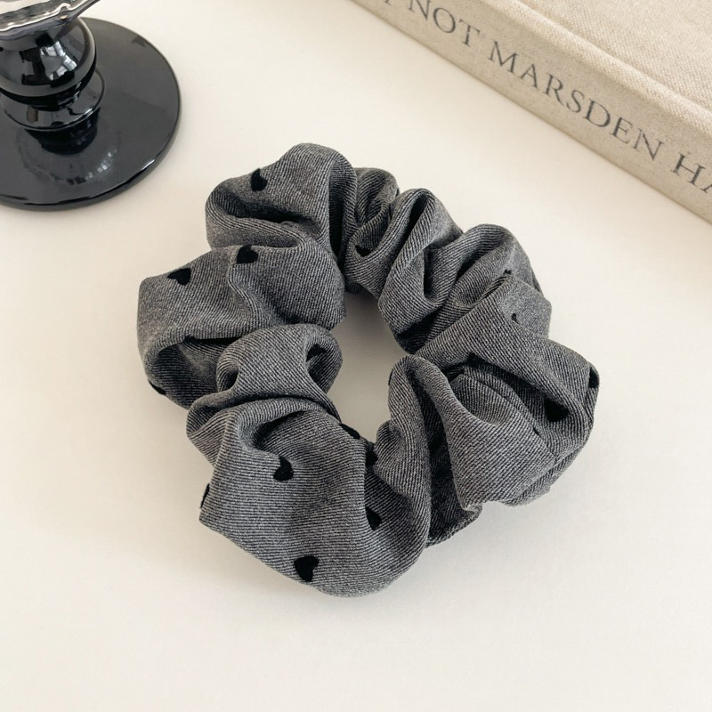 Satilla de seda más algodón relleno de terciopelo intestino grueso lazo para el cabello almohada para dormir