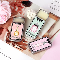 Solid body soap stick for men and women, body fragrance cream, fresh light scent, portable pocket perfume case L520