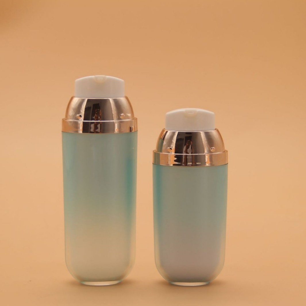 BB霜包装瓶 亚克力双管双按头精华液瓶子 新款防嗮早晚霜瓶