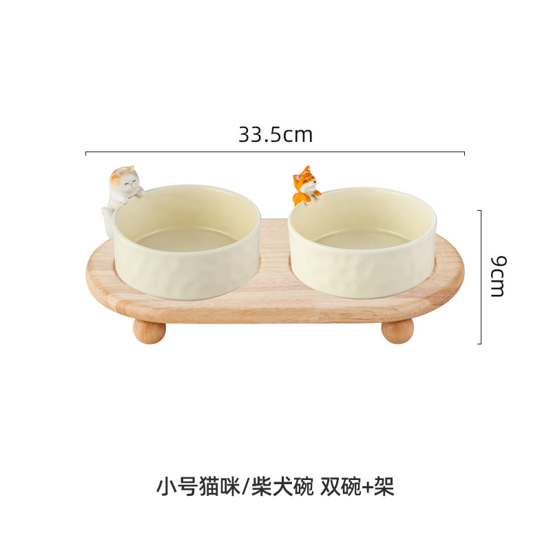 Entrada llave de entrada cerámica Shiba Inu gato lindo salón Mesa café zapato cosméticos joyería almacenamiento Tazón