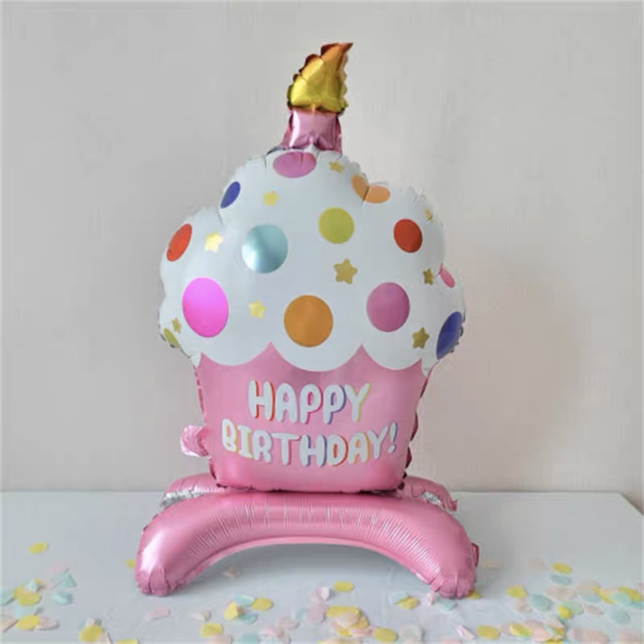 Base pastel de cumpleaños rosa