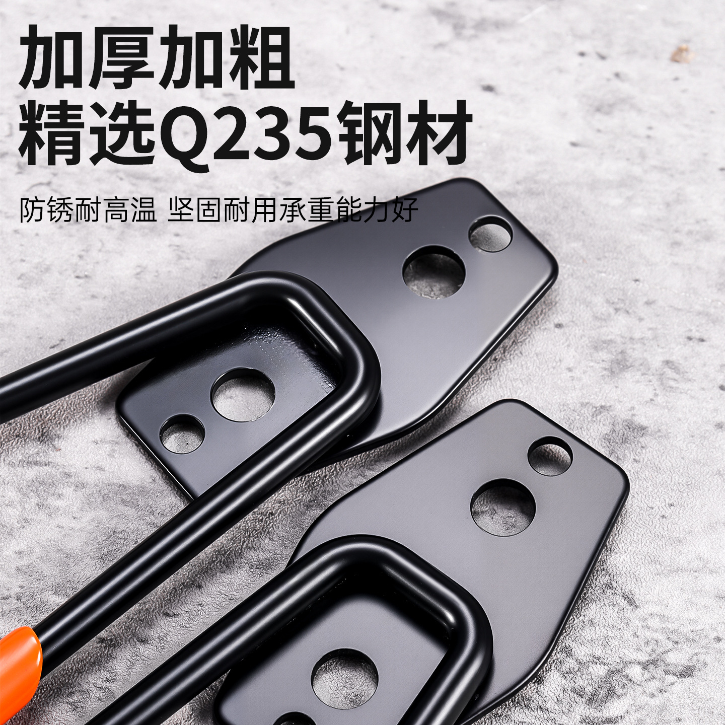 Hoje grueso fuerte para colgar objetos pesados gancho de metal grande para colgar ropa gran perforación de carga gancho de pared