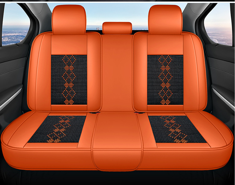 26-Year New Model Leather Ice Silk One-Piece Universal Car Seat Cushion for All Seasons, Summer Cushion, Physical Product Export to Amazon