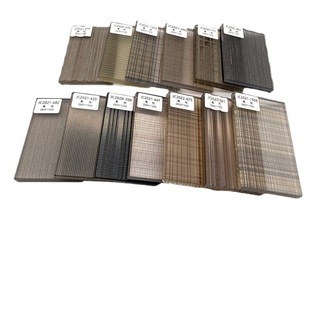[Free Sample] Wire-Encased Glass Partition Screen Tempered Laminated Explosion-Proof Glass Hotel Bathroom